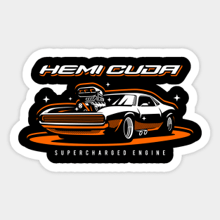 Hemi Cuda Sticker